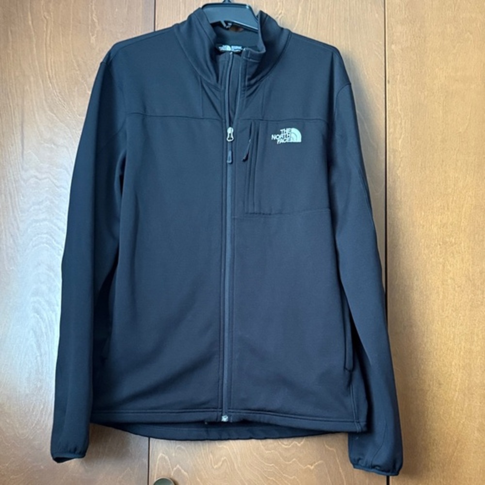 The North Face Men's Full Zip Black Fleece Lined Athletic Jacket  Sz Lg
